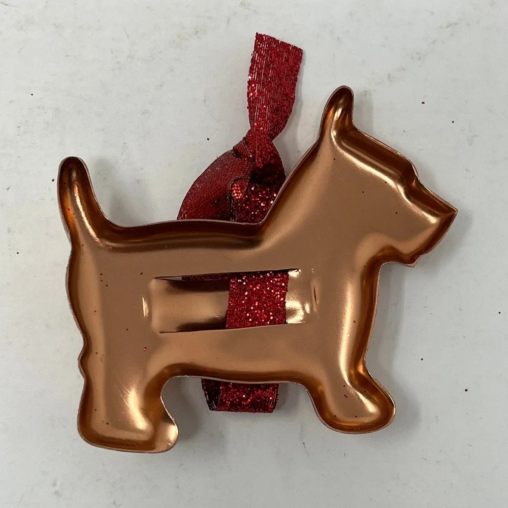 Vintage Copper Cookie Cutter Set Holiday Christmas Shapes 10pc Tree Star